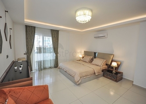 طابق مرتفع - شقة مؤثثة - غرفة وصالة - في مهموتلار / الانيا 