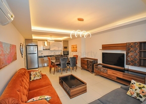 طابق مرتفع - شقة مؤثثة - غرفة وصالة - في مهموتلار / الانيا 