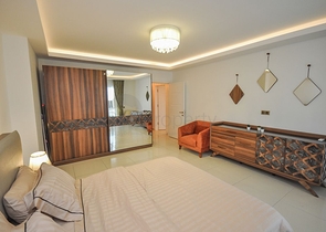 طابق مرتفع - شقة مؤثثة - غرفة وصالة - في مهموتلار / الانيا 