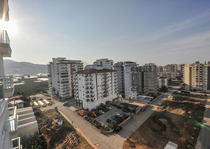 طابق مرتفع - شقة مؤثثة - غرفة وصالة - في مهموتلار / الانيا 