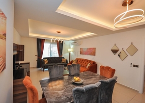 طابق مرتفع - شقة مؤثثة - غرفة وصالة - في مهموتلار / الانيا 