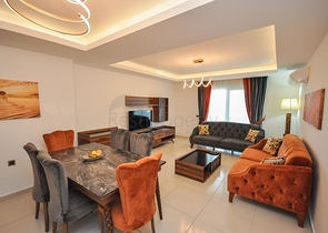 طابق مرتفع - شقة مؤثثة - غرفة وصالة - في مهموتلار / الانيا 