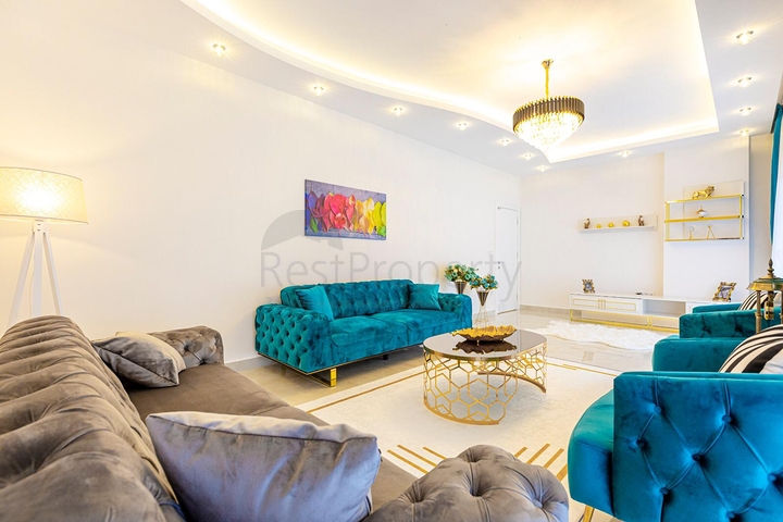 قريبة من البحر - دوبلكس فاخرة - 3 غرف وصالة - في مهموتلار / الانيا 