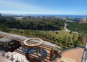 اطلالة بحر- مجمع 5 نجوم - شقة غرفة وصالة مفروشة - في مهموتلار / الانيا 