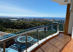 اطلالة بحر- مجمع 5 نجوم - شقة غرفة وصالة مفروشة - في مهموتلار / الانيا 