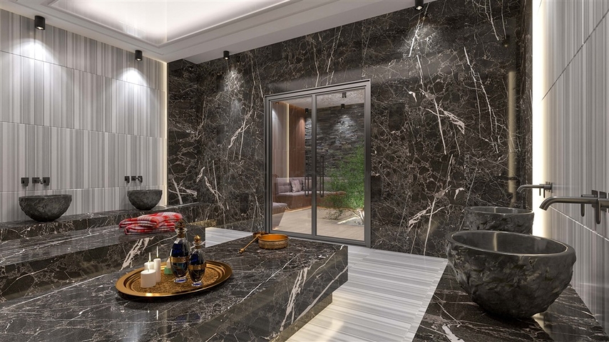 باطلالة بحرية - مجمع سكني مميز - قيد الانشاء - في كارجي جاك / الانيا 