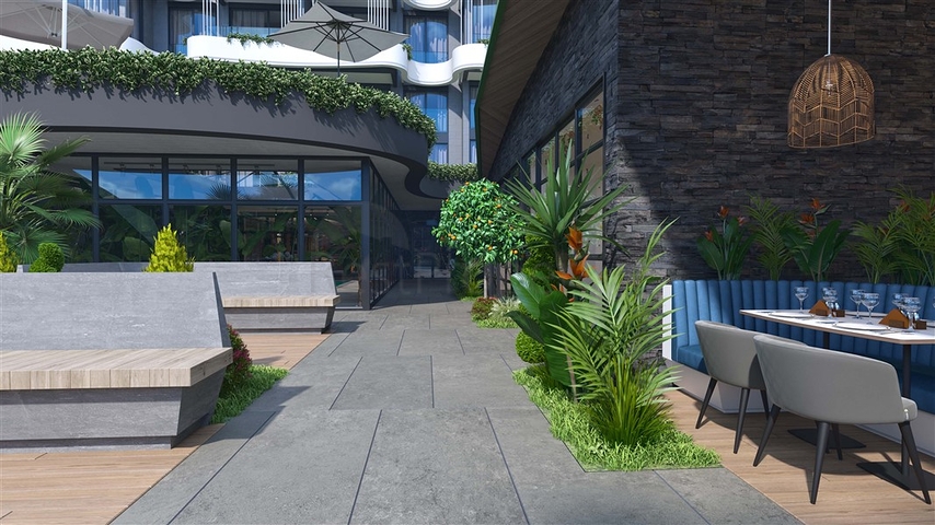 باطلالة بحرية - مجمع سكني مميز - قيد الانشاء - في كارجي جاك / الانيا 