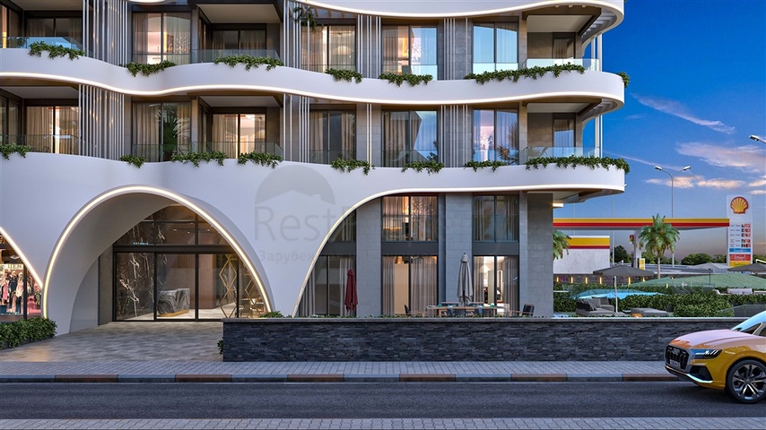 باطلالة بحرية - مجمع سكني مميز - قيد الانشاء - في كارجي جاك / الانيا 