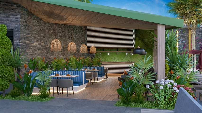 باطلالة بحرية - مجمع سكني مميز - قيد الانشاء - في كارجي جاك / الانيا 