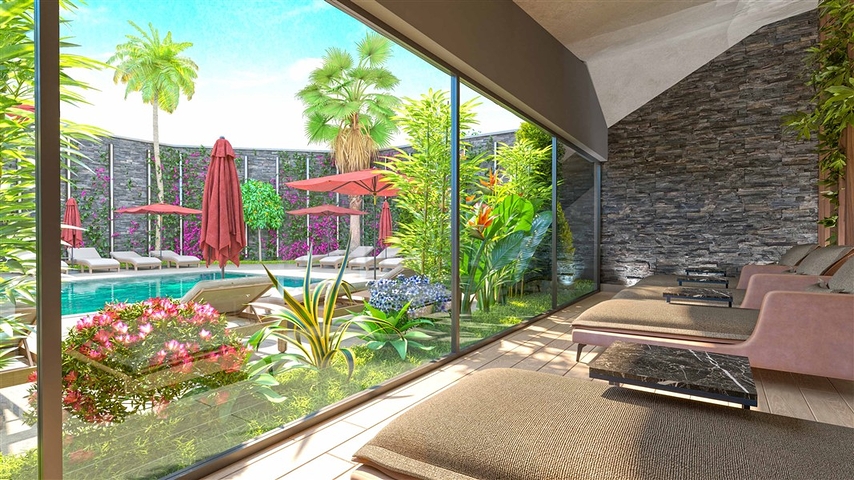 باطلالة بحرية - مجمع سكني مميز - قيد الانشاء - في كارجي جاك / الانيا 