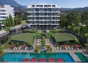 باطلالة بحرية - مجمع سكني مميز - قيد الانشاء - في كارجي جاك / الانيا 