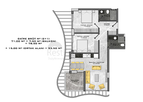 باطلالة بحرية - مجمع سكني مميز - قيد الانشاء - في كارجي جاك / الانيا 