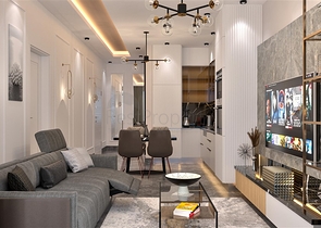 باطلالة بحرية - مجمع سكني مميز - قيد الانشاء - في كارجي جاك / الانيا 