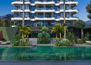 باطلالة بحرية - مجمع سكني مميز - قيد الانشاء - في كارجي جاك / الانيا 