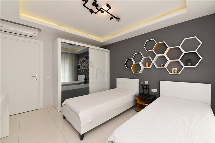 شقة فاخرة - تصميم غرفتين وصالة - مفروشة - في مهموتلار / الانيا 