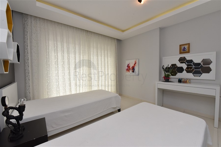 شقة فاخرة - تصميم غرفتين وصالة - مفروشة - في مهموتلار / الانيا 