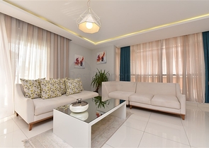 شقة فاخرة - تصميم غرفتين وصالة - مفروشة - في مهموتلار / الانيا 