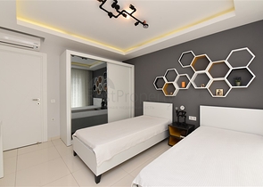 شقة فاخرة - تصميم غرفتين وصالة - مفروشة - في مهموتلار / الانيا 