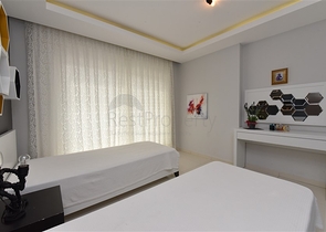 شقة فاخرة - تصميم غرفتين وصالة - مفروشة - في مهموتلار / الانيا 