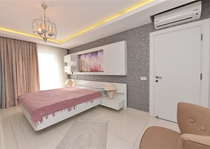 شقة فاخرة - تصميم غرفتين وصالة - مفروشة - في مهموتلار / الانيا 