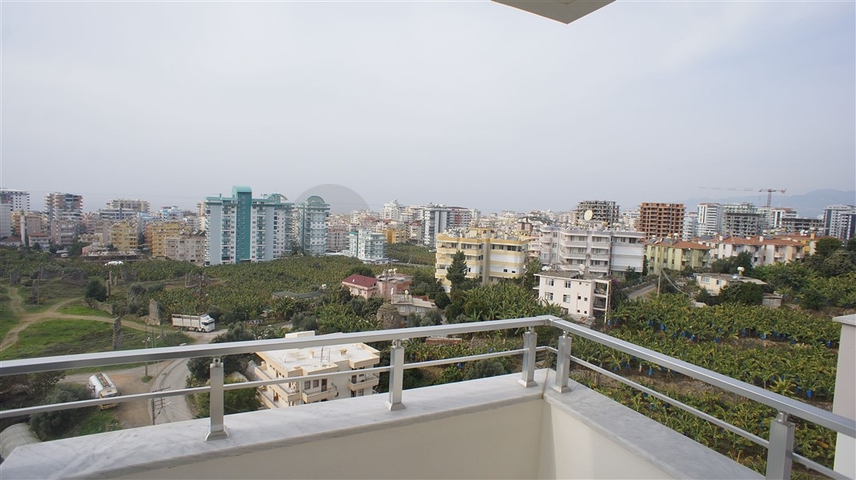 طابق مرتفع -اطلالة بحر - شقة غرفة وصالة -مفروشة وضمن مجمع سكني / مهموتلار / الانيا 