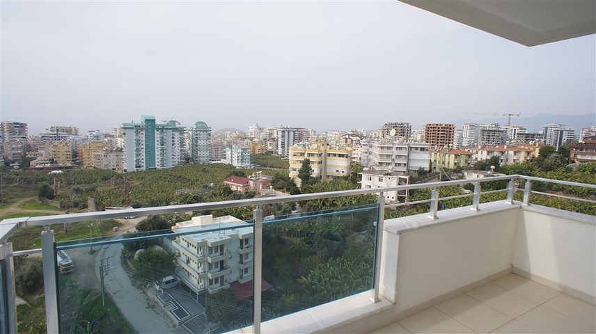 طابق مرتفع -اطلالة بحر - شقة غرفة وصالة -مفروشة وضمن مجمع سكني / مهموتلار / الانيا 