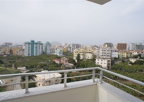 طابق مرتفع -اطلالة بحر - شقة غرفة وصالة -مفروشة وضمن مجمع سكني / مهموتلار / الانيا 