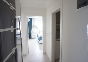 طابق مرتفع -اطلالة بحر - شقة غرفة وصالة -مفروشة وضمن مجمع سكني / مهموتلار / الانيا 