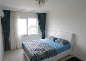 طابق مرتفع -اطلالة بحر - شقة غرفة وصالة -مفروشة وضمن مجمع سكني / مهموتلار / الانيا 