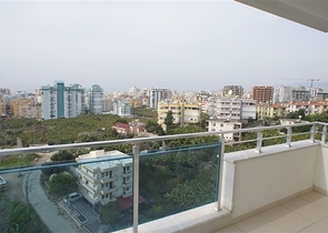 طابق مرتفع -اطلالة بحر - شقة غرفة وصالة -مفروشة وضمن مجمع سكني / مهموتلار / الانيا 