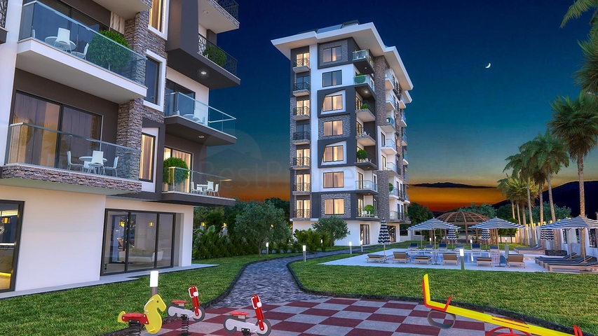 اطلالة بحرية - مناسب كمنزل للعطلات - مجمع قيد الانشاء في ديمرتاش  / شرق الانيا 