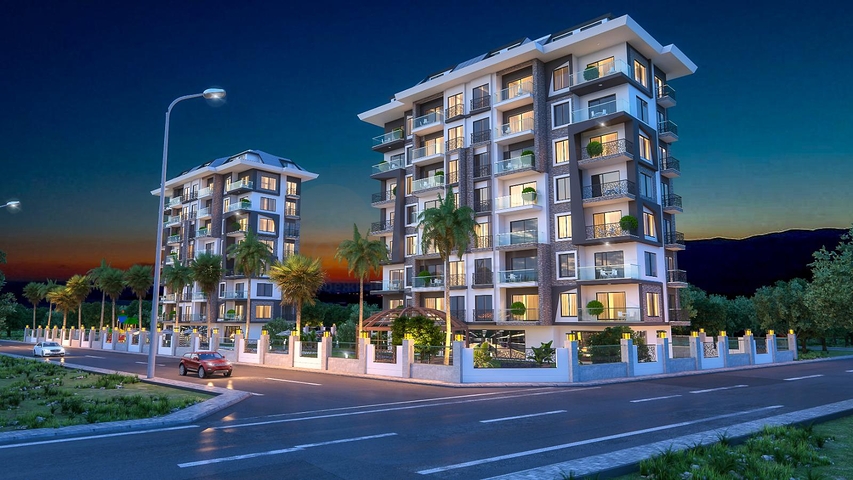 اطلالة بحرية - مناسب كمنزل للعطلات - مجمع قيد الانشاء في ديمرتاش  / شرق الانيا 