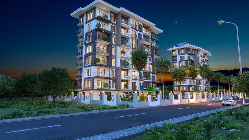 اطلالة بحرية - مناسب كمنزل للعطلات - مجمع قيد الانشاء في ديمرتاش  / شرق الانيا 