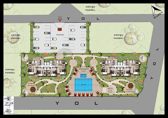 اطلالة بحرية - مناسب كمنزل للعطلات - مجمع قيد الانشاء في ديمرتاش  / شرق الانيا 