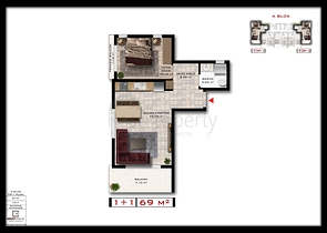 اطلالة بحرية - مناسب كمنزل للعطلات - مجمع قيد الانشاء في ديمرتاش  / شرق الانيا 