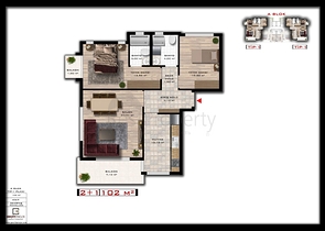 اطلالة بحرية - مناسب كمنزل للعطلات - مجمع قيد الانشاء في ديمرتاش  / شرق الانيا 