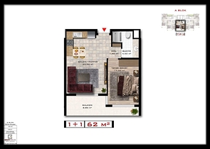 اطلالة بحرية - مناسب كمنزل للعطلات - مجمع قيد الانشاء في ديمرتاش  / شرق الانيا 