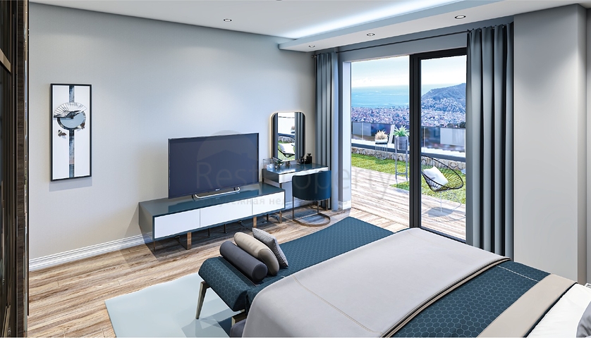 اطلالة بحر وقلعة -  شقق دوبلكس واسعة ضمن مجمع فاخر - مركز الانيا 