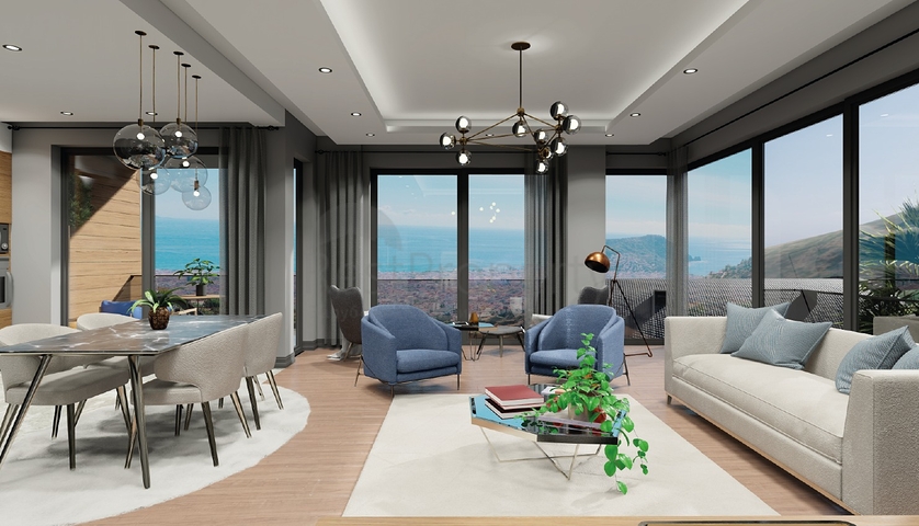 اطلالة بحر وقلعة -  شقق دوبلكس واسعة ضمن مجمع فاخر - مركز الانيا 