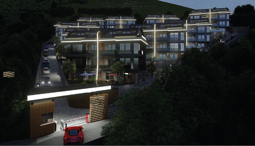 اطلالة بحر وقلعة -  شقق دوبلكس واسعة ضمن مجمع فاخر - مركز الانيا 