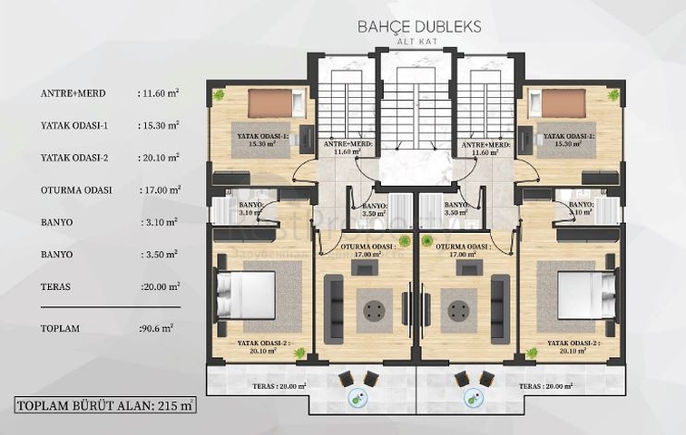اطلالة بحر وقلعة -  شقق دوبلكس واسعة ضمن مجمع فاخر - مركز الانيا 