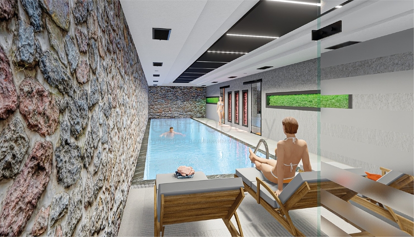 اطلالة بحر وقلعة -  شقق دوبلكس واسعة ضمن مجمع فاخر - مركز الانيا 