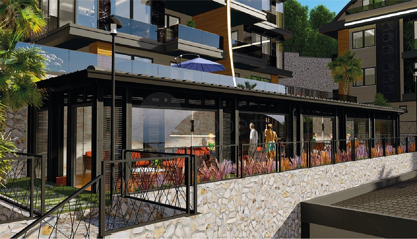 اطلالة بحر وقلعة -  شقق دوبلكس واسعة ضمن مجمع فاخر - مركز الانيا 