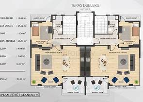 اطلالة بحر وقلعة -  شقق دوبلكس واسعة ضمن مجمع فاخر - مركز الانيا 