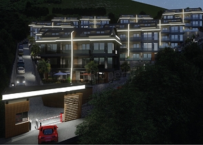 اطلالة بحر وقلعة -  شقق دوبلكس واسعة ضمن مجمع فاخر - مركز الانيا 