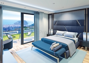 اطلالة بحر وقلعة -  شقق دوبلكس واسعة ضمن مجمع فاخر - مركز الانيا 