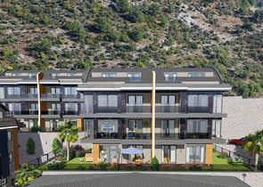 اطلالة بحر وقلعة -  شقق دوبلكس واسعة ضمن مجمع فاخر - مركز الانيا 