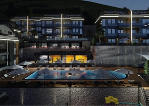 اطلالة بحر وقلعة -  شقق دوبلكس واسعة ضمن مجمع فاخر - مركز الانيا 