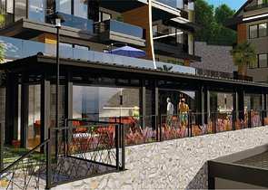 اطلالة بحر وقلعة -  شقق دوبلكس واسعة ضمن مجمع فاخر - مركز الانيا 