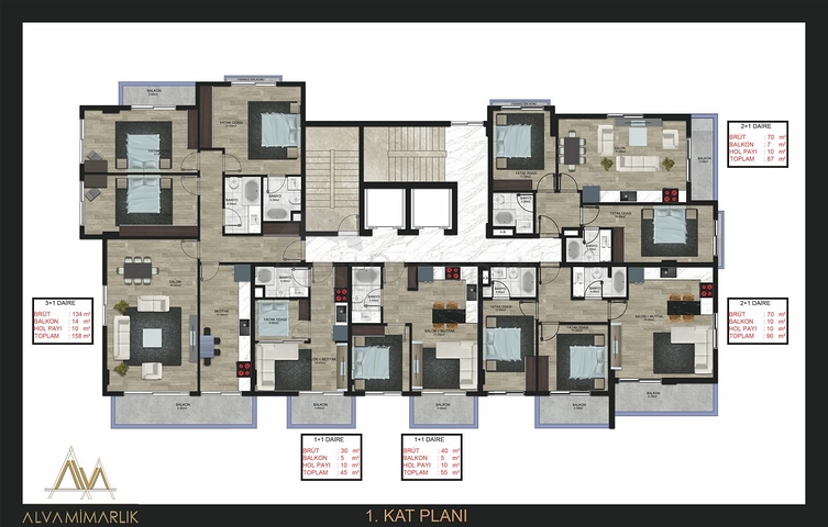 شقق بالتقسيط في الانيا - مجمع قيد الانشاء -في محمودلار 